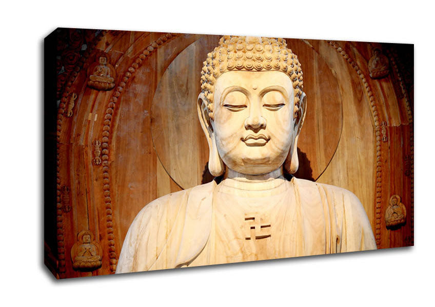 Buddha Face Statue Canvas Wall Art