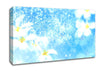 Plumeria Blue Canvas Wall Art