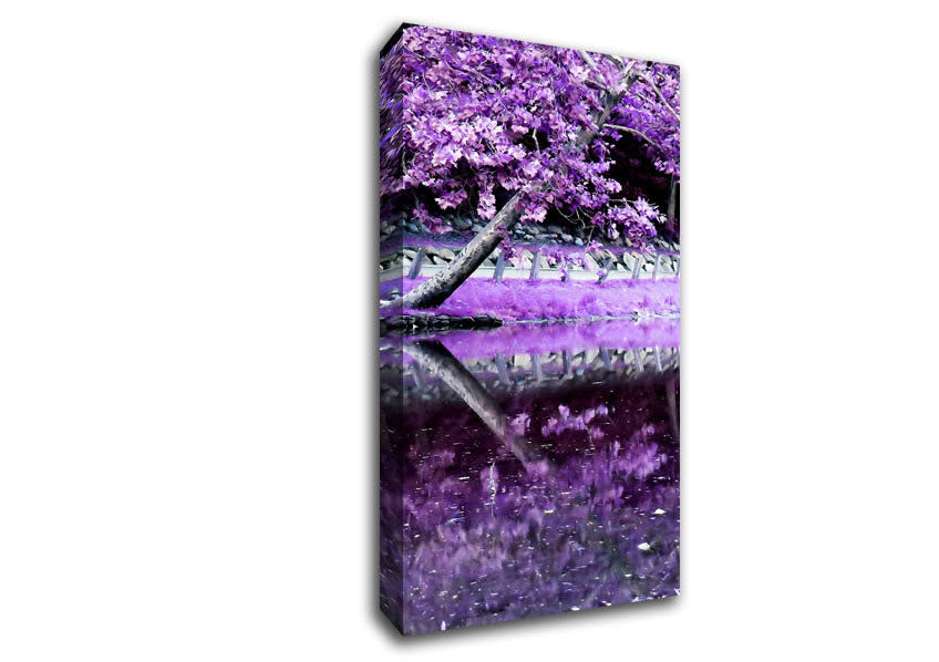 Lilac Walkway Canvas Wall Art