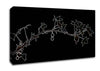 Abstarct Neon Floral 33 Canvas Wall Art