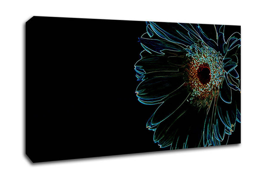 Night Flower Canvas Wall Art