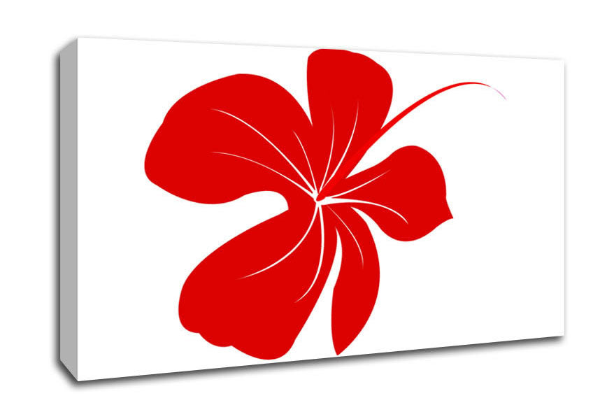 Red Bloom Canvas Wall Art