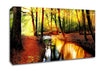 Impressive Autumn Stream Canvas Wall Art