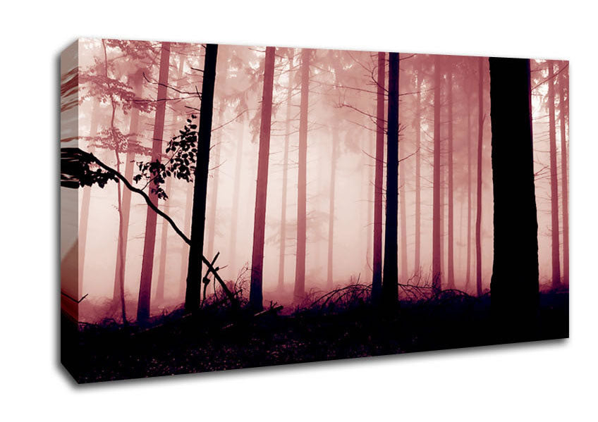 Mauve Forest Mist Canvas Wall Art