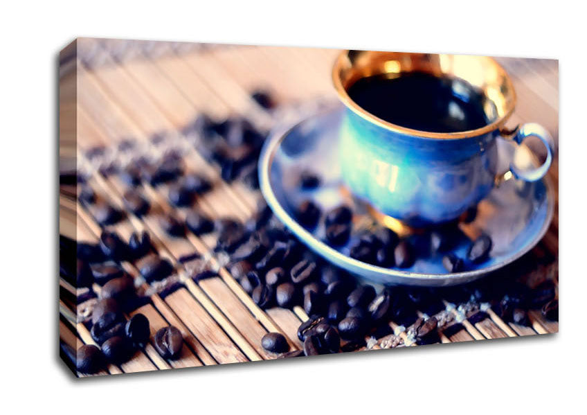 Posh Coffee Cup Canvas Wall Art