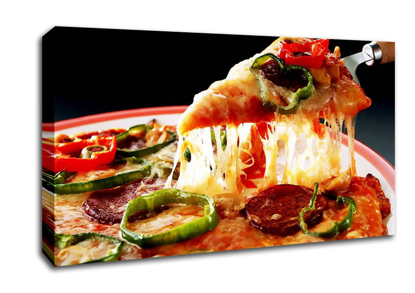 Pizza Delight Canvas Wall Art