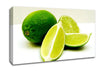 Lime Wedges Canvas Wall Art