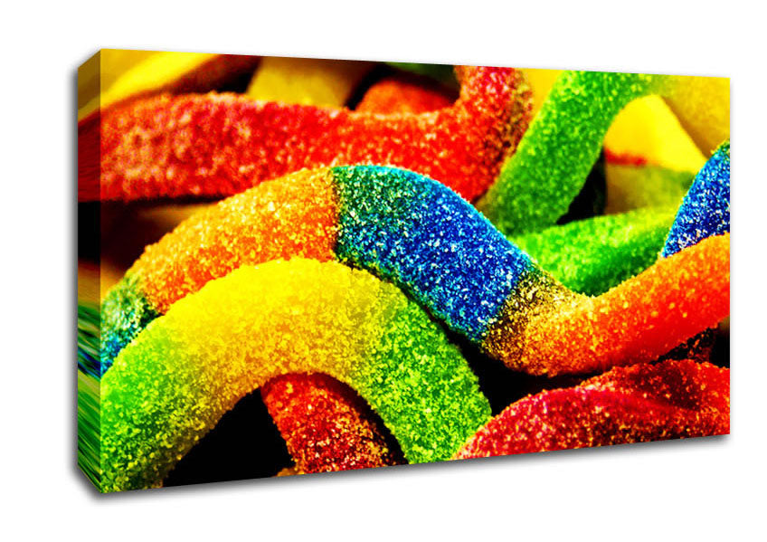 Fizzy Snakes Canvas Wall Art