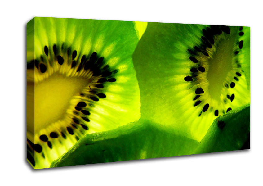 Kiwi Close-Up Canvas Wall Art