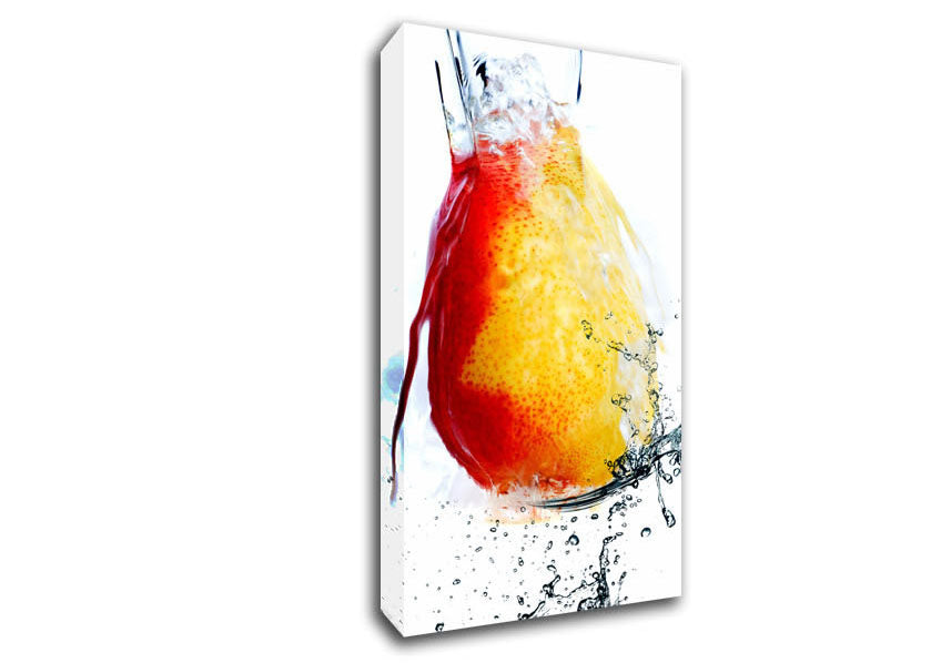 Peach Waterfall Canvas Wall Art