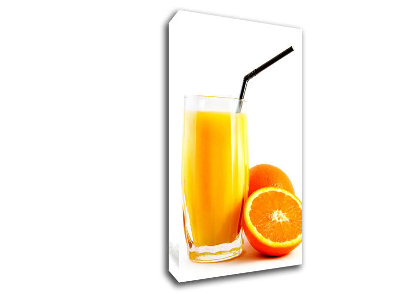 Orange Juice Canvas Wall Art