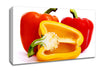Pepper Halves Canvas Wall Art