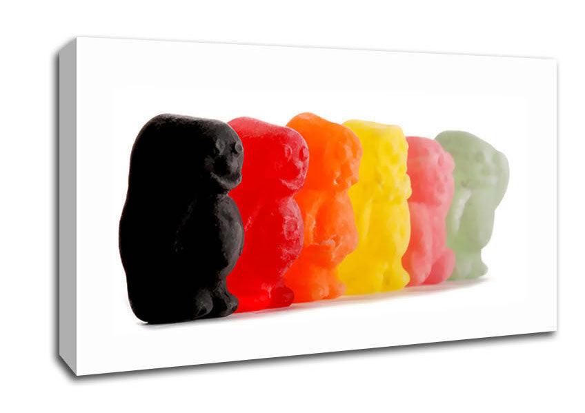 Jelly Baby Smiles Canvas Wall Art