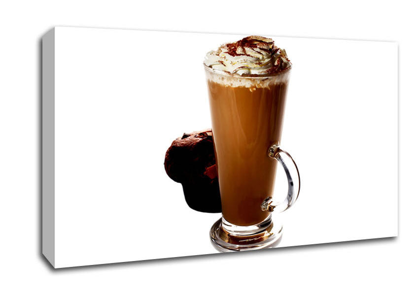 Mocha Cream And Chocolate Muffin Canvas Wall Art
