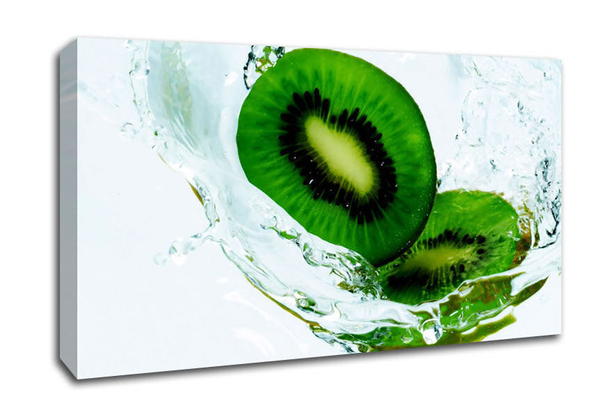 Kiwi Splash Canvas Wall Art