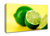 Lime Halves Canvas Wall Art