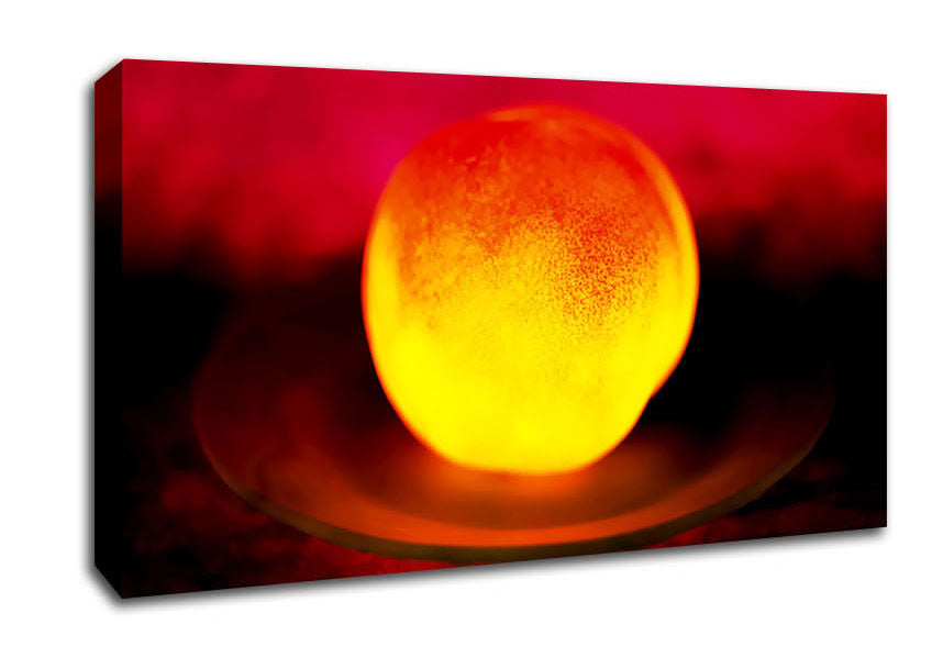 Peach Glow Canvas Wall Art