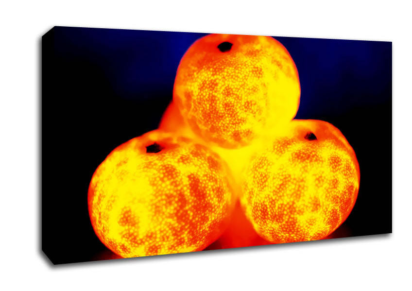 Orange Glow Canvas Wall Art