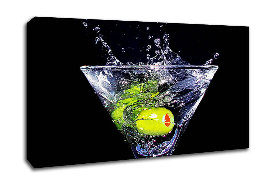 Olive Martini Canvas Wall Art