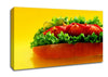 Hot Dog With Everything Canvas Wall Art