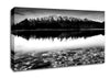Mountain Ridge Monochrome Canvas Wall Art
