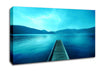 Blue Lake Dock Canvas Wall Art