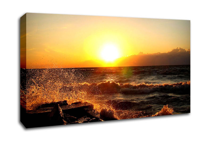 Lake Erie Saybrook Ohio Canvas Wall Art