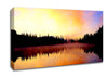 Lake Fog Tree Reflection Canvas Wall Art