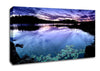Calm Dusk Water Lily pads Canvas Wall Art