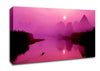 Pink Paradise Lake Canvas Wall Art