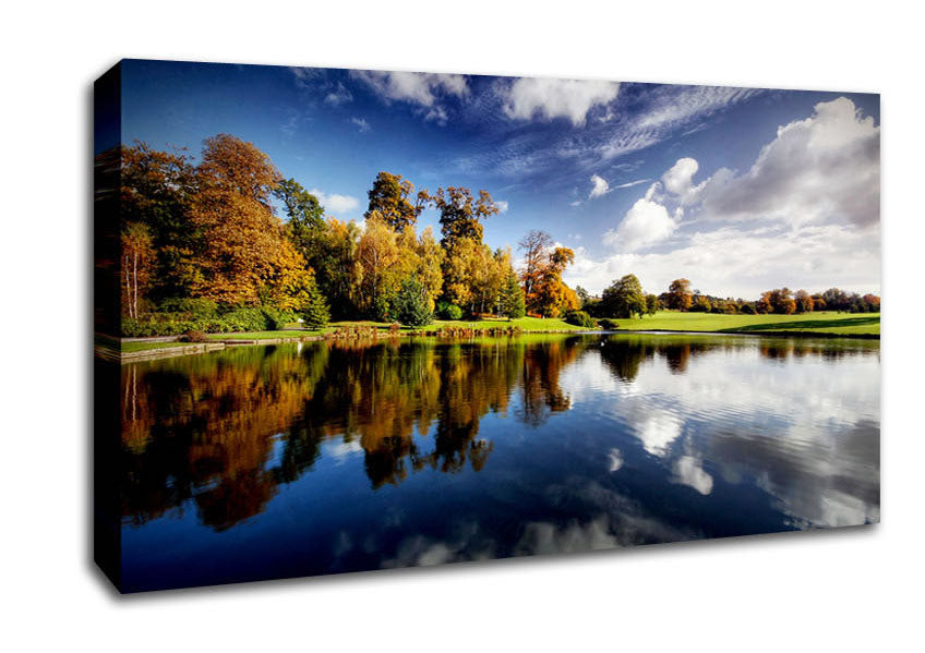Lake Reflection Sky Canvas Wall Art