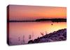 Peach Lake Calm Canvas Wall Art