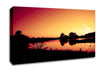 Lake At Sunset Canvas Wall Art