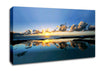 Golden Cloud Reflections Canvas Wall Art
