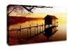 Lake Retreat Golden Canvas Wall Art
