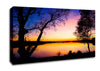 Calm Lake Sunset Canvas Wall Art