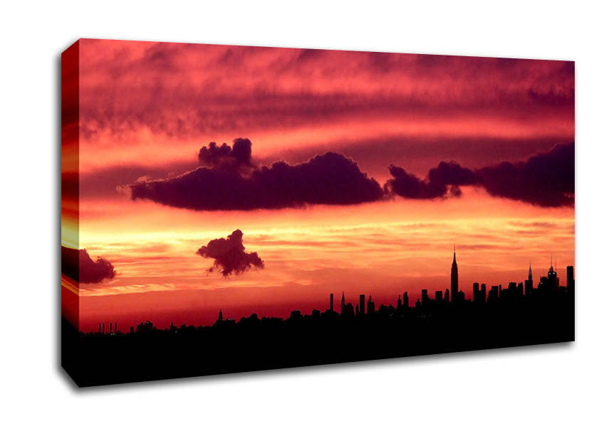 Manhattan Skyline Canvas Wall Art