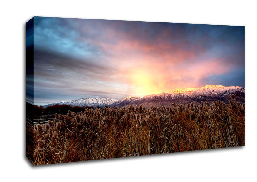 Mt Timpanogos Alpenglow Canvas Wall Art