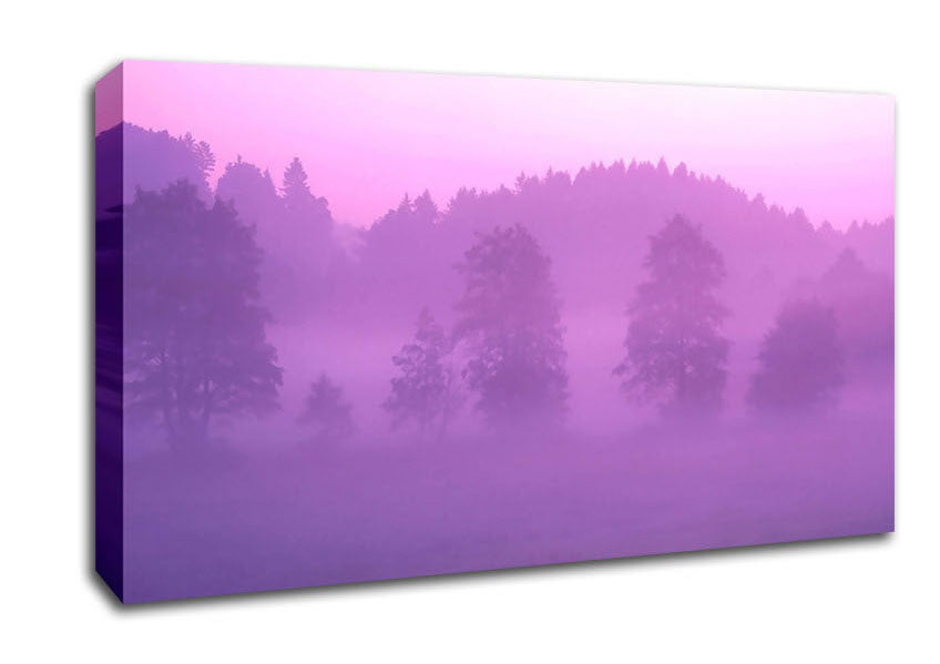Lilac Forest Mist Canvas Wall Art