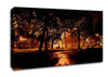 Park At Night City Canvas Wall Art