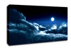 Moon Over Clouds Canvas Wall Art