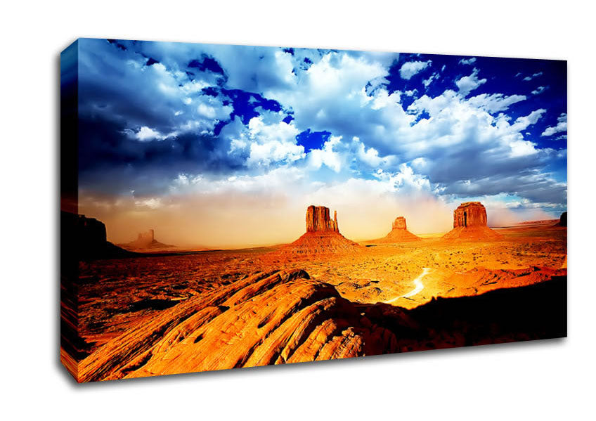 Monument Valley Skies Canvas Wall Art