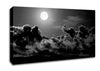 Midnight Clouds B n W Canvas Wall Art