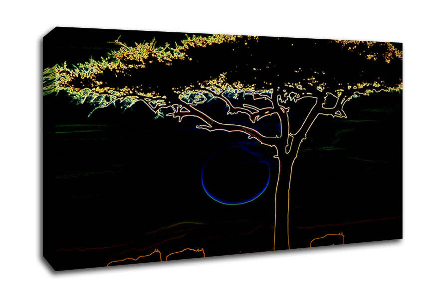 Night Tree 02 Canvas Wall Art