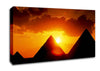 Pyramid Sunrise Canvas Wall Art