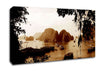 Paradise Beyond Sepia Canvas Wall Art