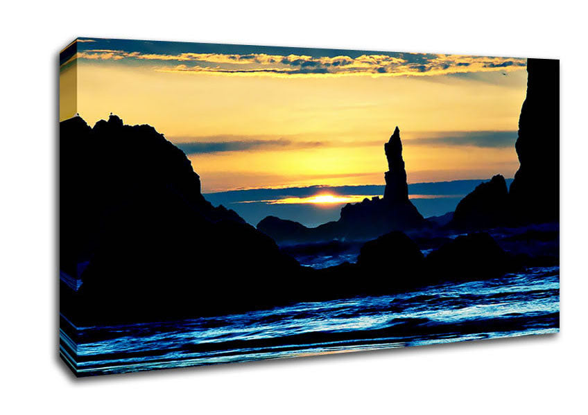 Oceans Dusk Canvas Wall Art