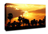 Orange Sun Clouds Canvas Wall Art