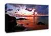 Misty Peach Ocean Canvas Wall Art