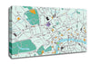 London Map Canvas Wall Art